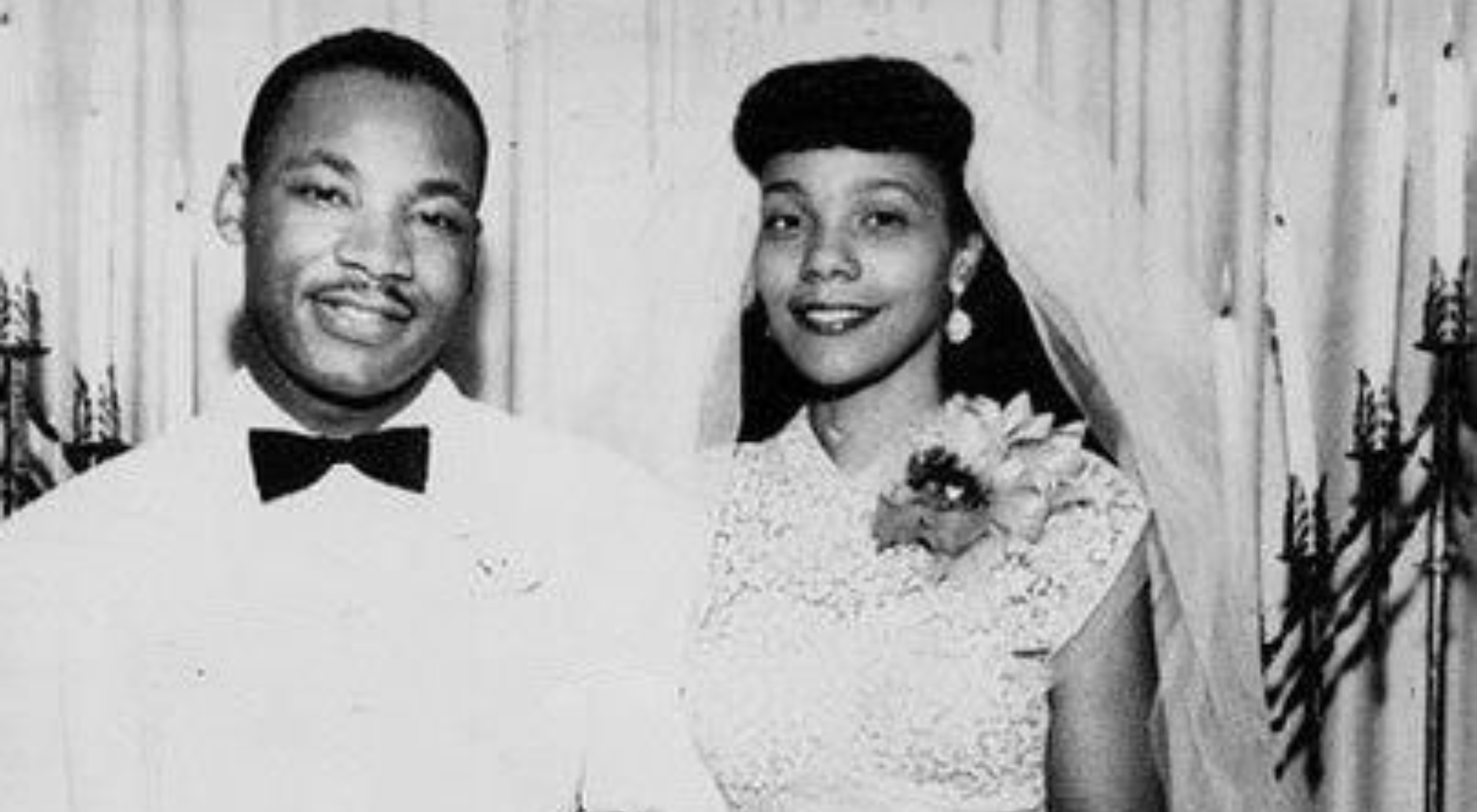 Wedding photo of Dr. Martin Luther King, Jr. and Coretta Scott King