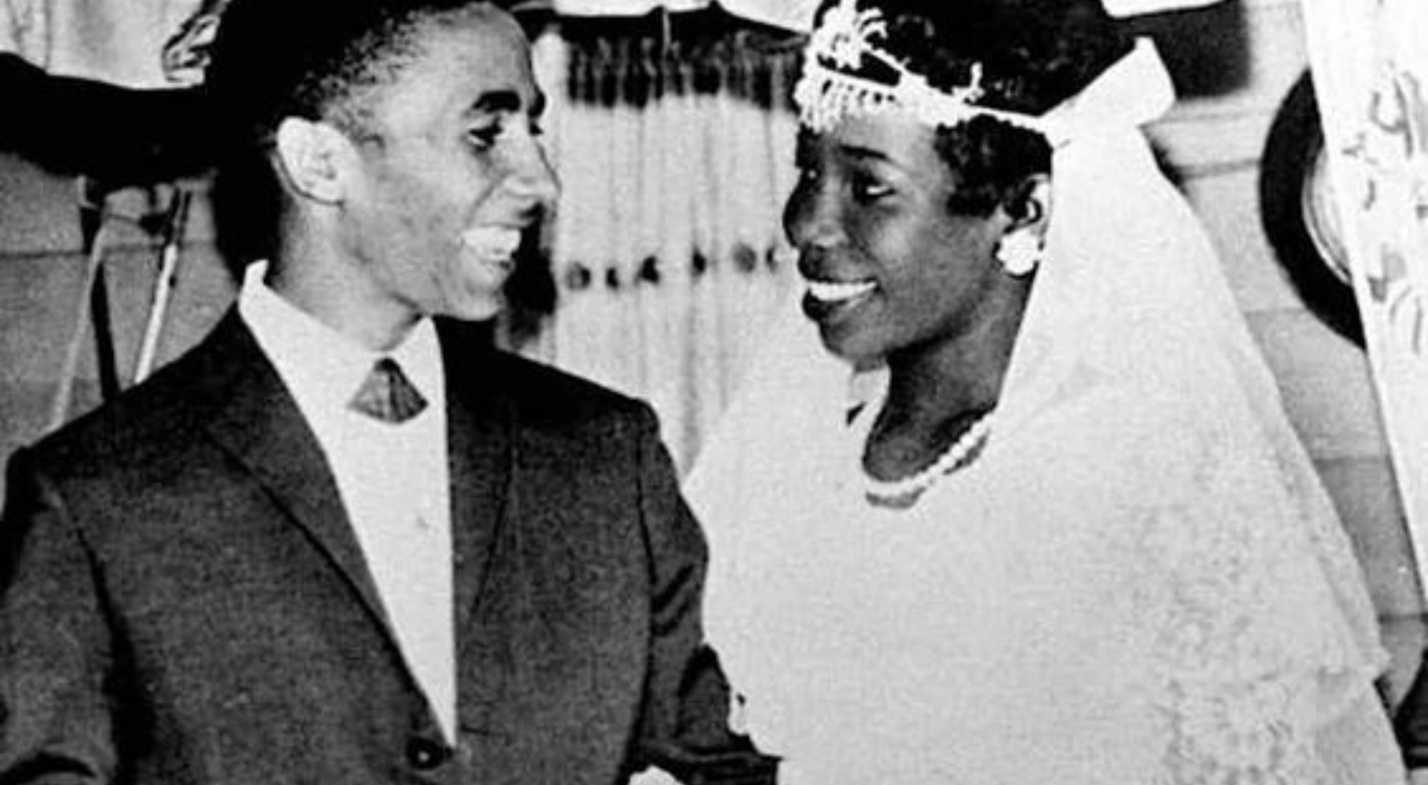 Bob and Rita Marley on their wedding day